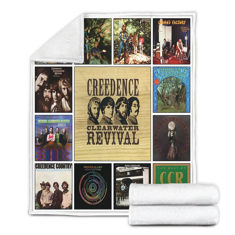 Creedence Clearwater Revival Fleece Blanket Gift For Wifeband