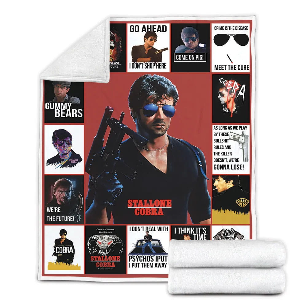 Cobra 1986 Fleece Blanket Gift For
