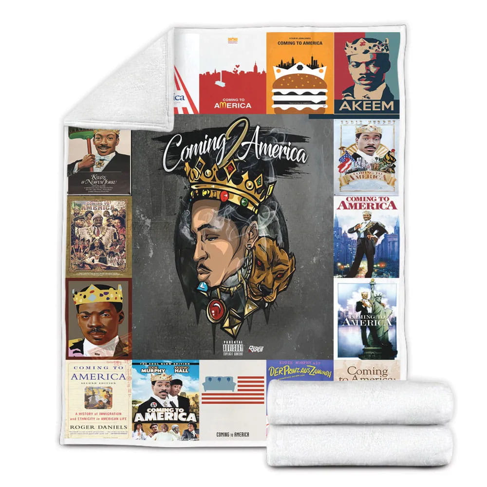 Coming To America Fleece Blankherpa Blanket