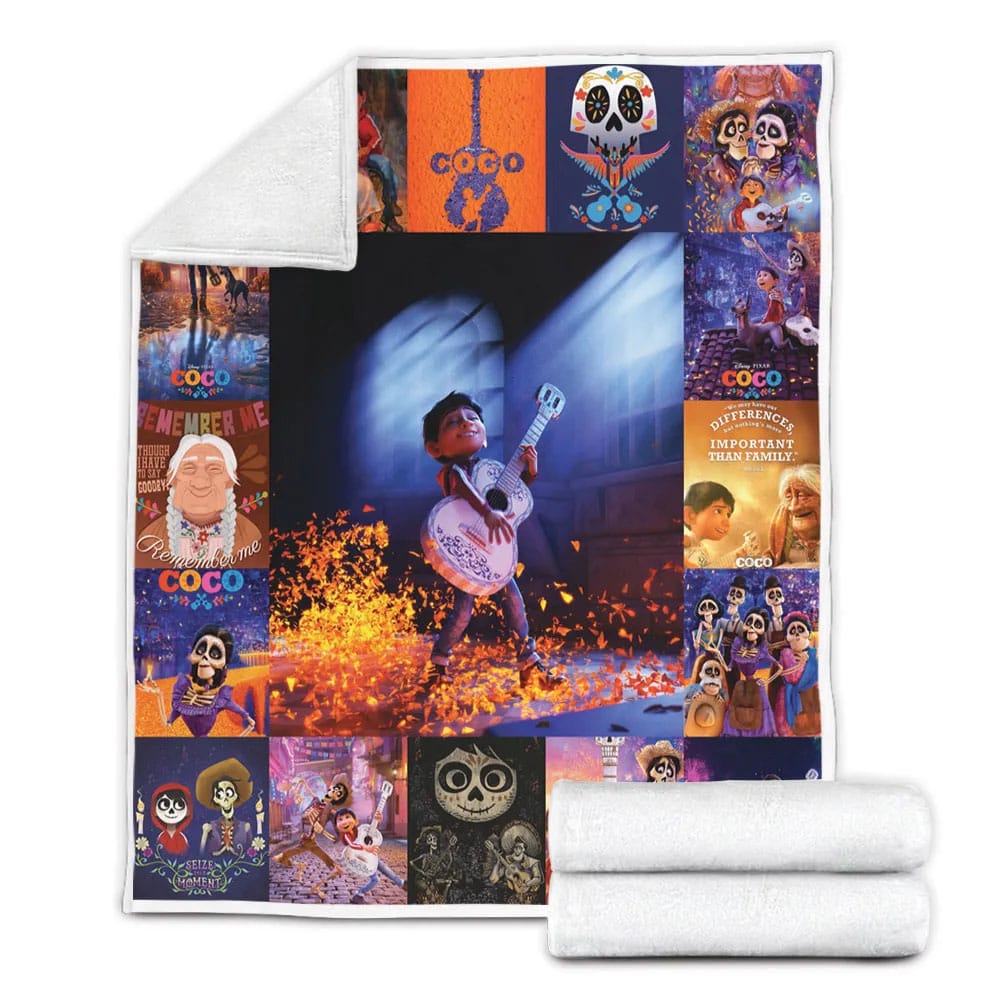 Coco Fleece Blanket Gift For Mot Day Fat Day