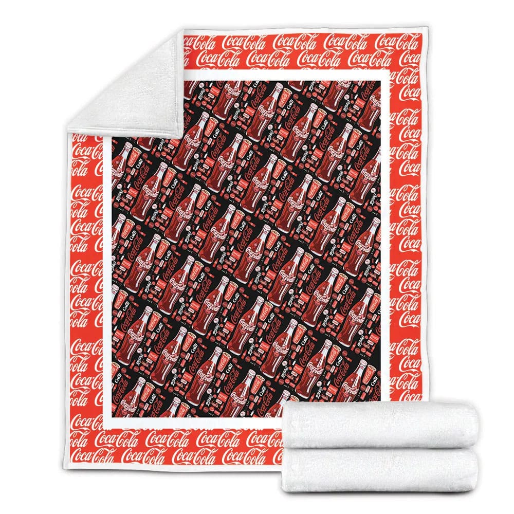 Coca Cola Fleece Blanket Gift For