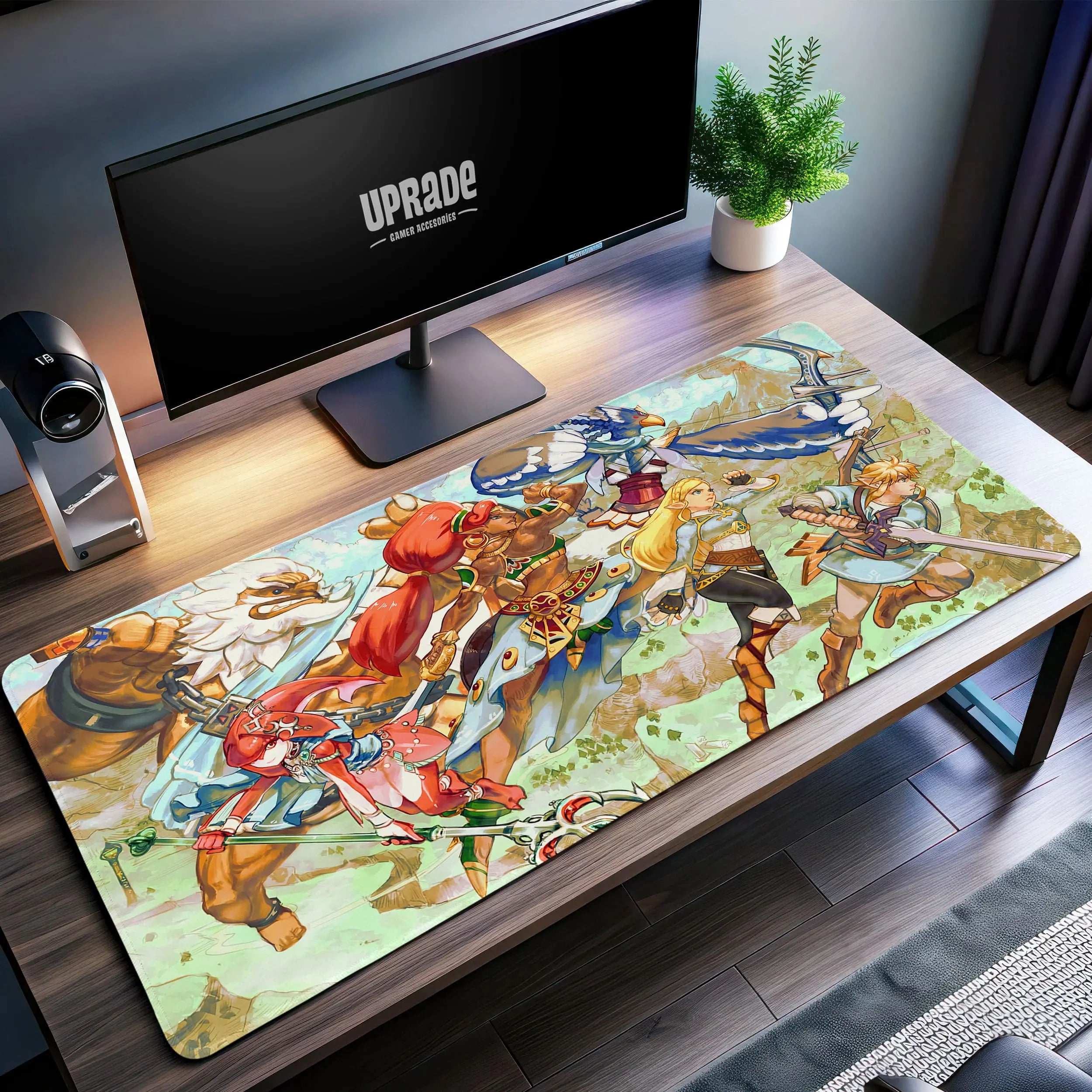 Allleftout Champion Alliance Desk Mat, Zelda Breath Of The Wild Mouse Pad