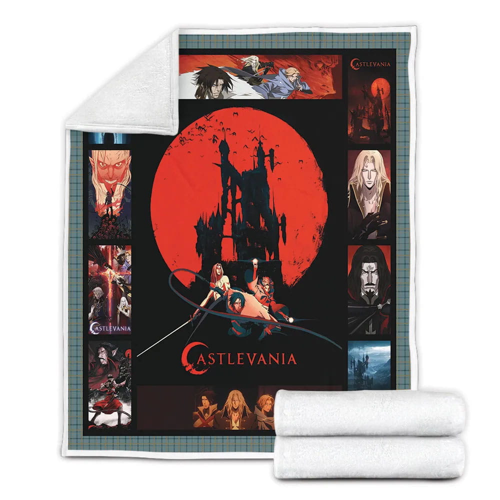 Castlevania Fleece Blanket Gift For Mot Day Fat Day