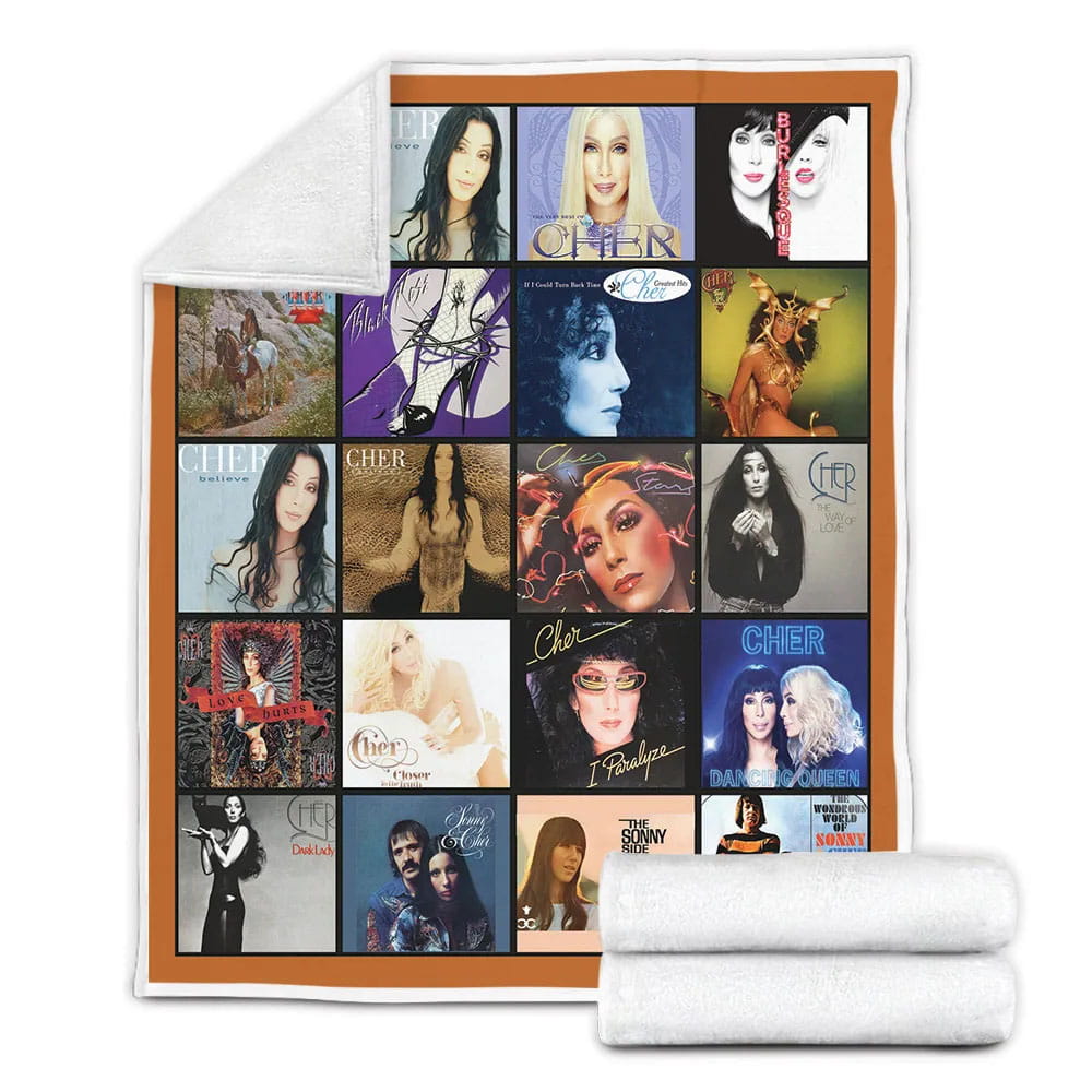 Cher Album Fleece Blanket Gift For Mot Day Fat Day