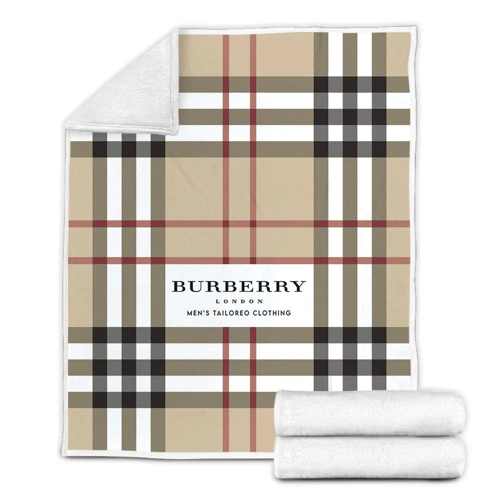 Burberry Brand Fleece Blanket Gift For Mot Day Fat Day