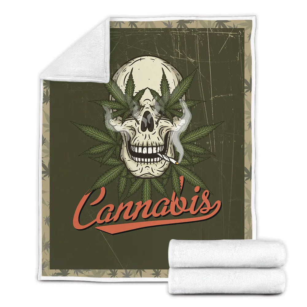 Cann Fleece Blanket Gift For