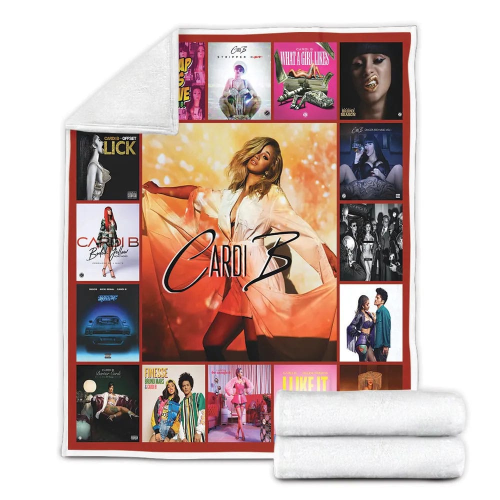 Cardi B Album Co Fleece Blanket Gift For