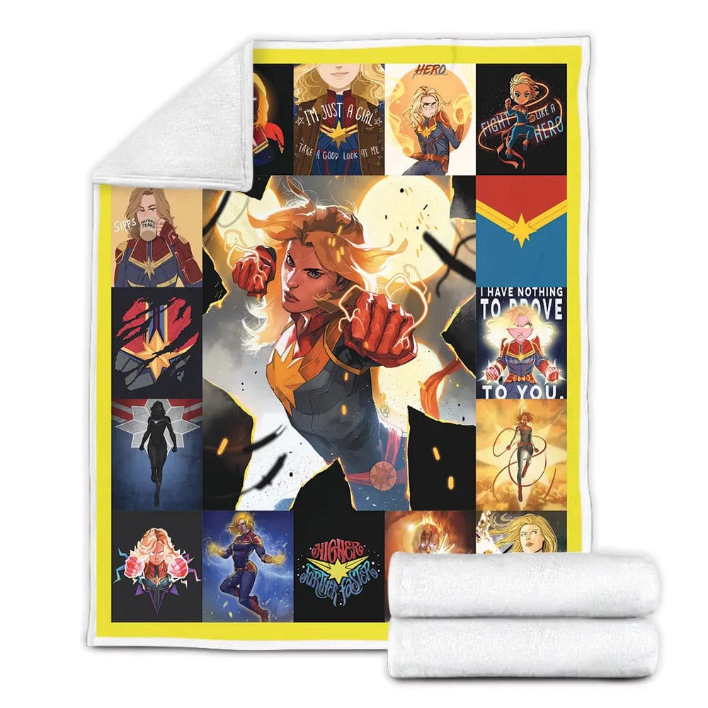 Carol Dan Captain Marvel Fleece Blankherpa Blanket
