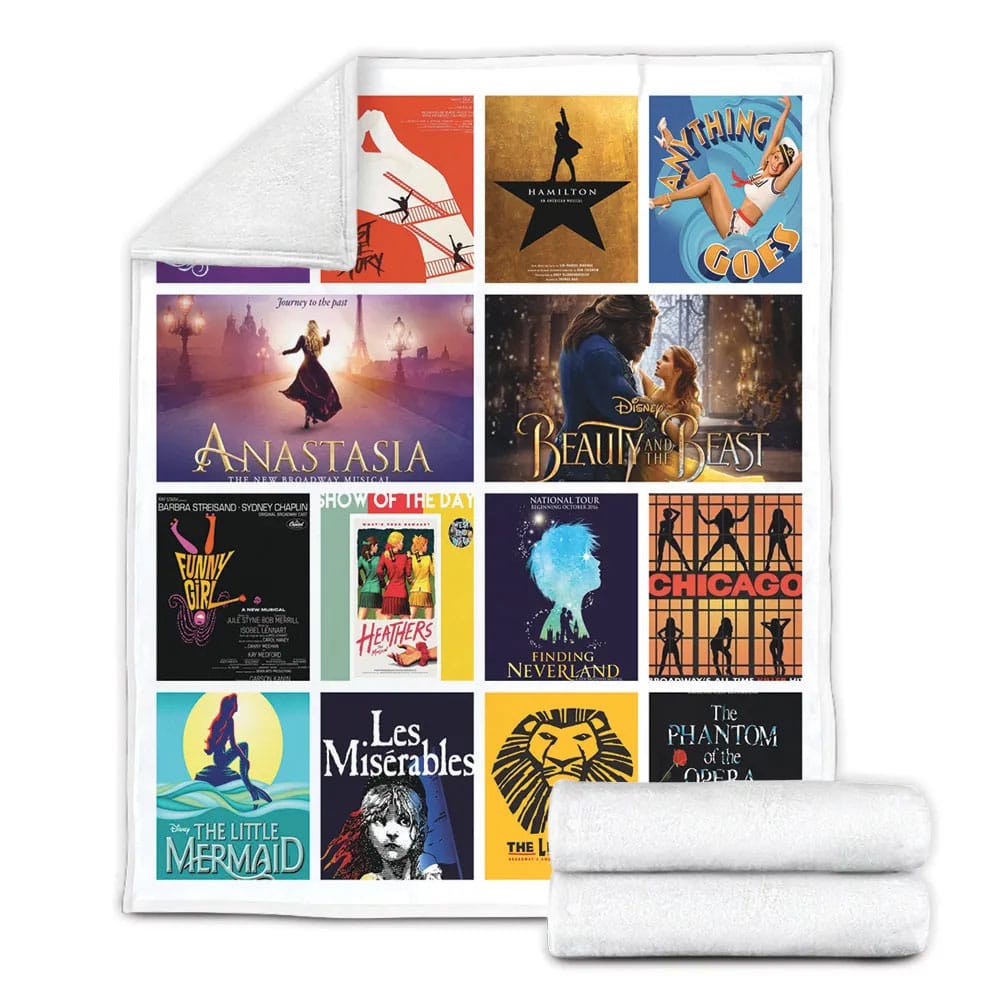 Broadwayical Mo Fleece Blanket Gift For
