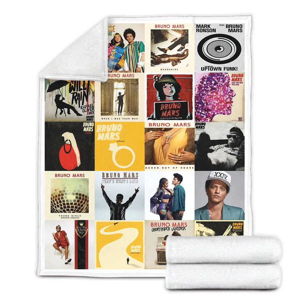 Bruno Fleece Blanket Gift For Wifeband
