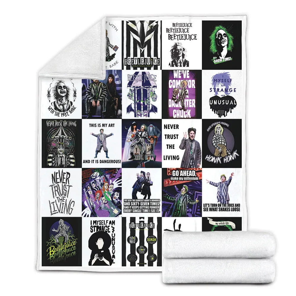 Broadway Beetlejuiceical Fleece Blankherpa Blanket