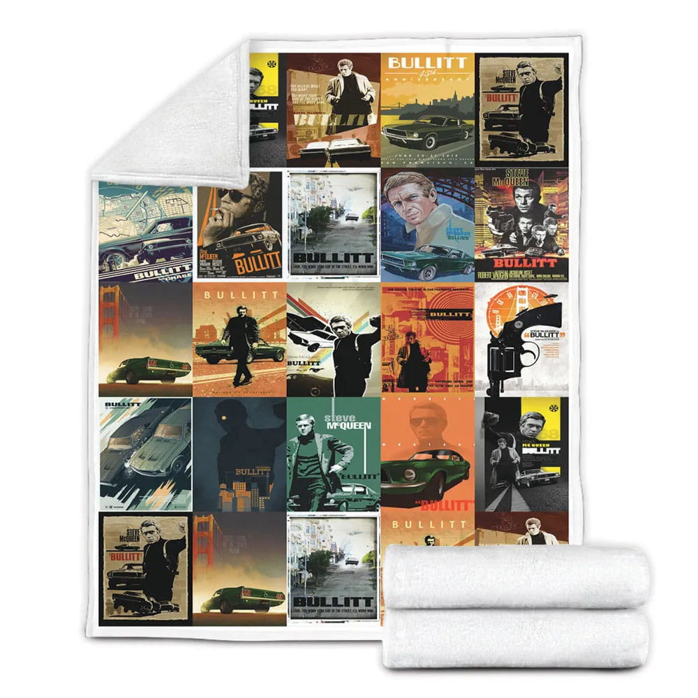 Bullitt Fleece Blanket Gift For