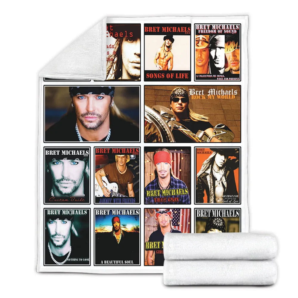 Bret Mich Album Co Fleece Blanket Gift For Wifeband
