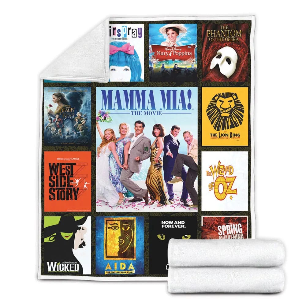 Broadwayical Mo Fleece Blanket Gift For Mot Day Fat Day