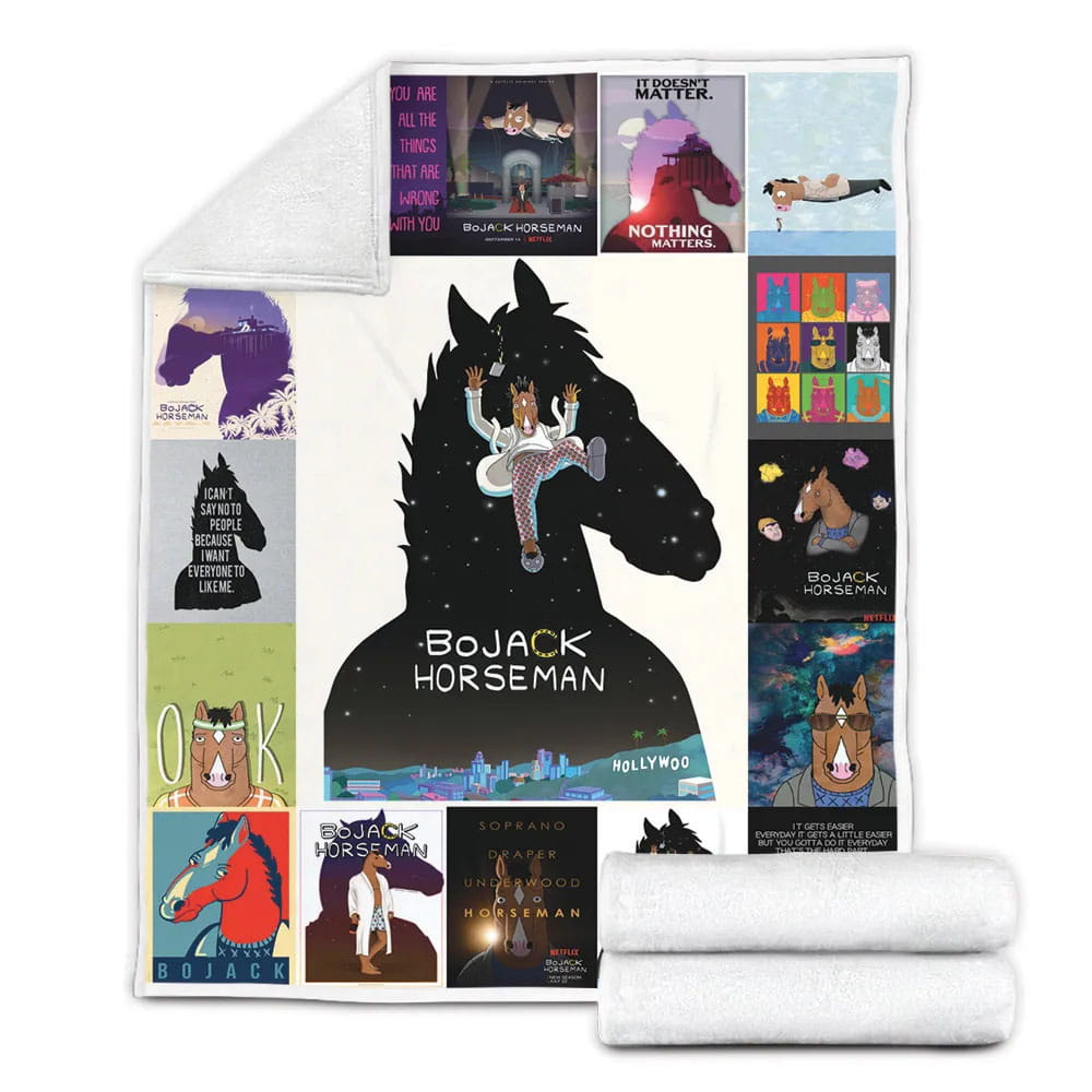 Bojack eman Fleece Blanket Gift For