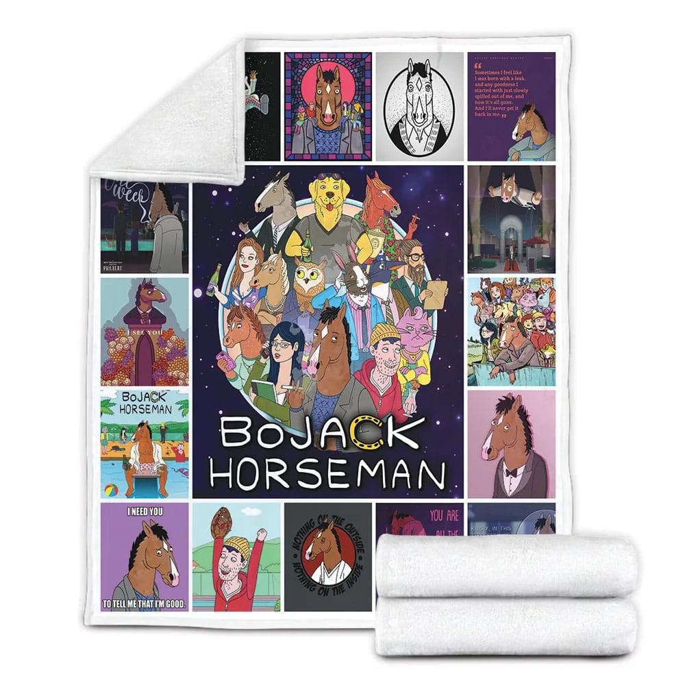 Bojack eman Fleece Blanket Gift For Wifeband