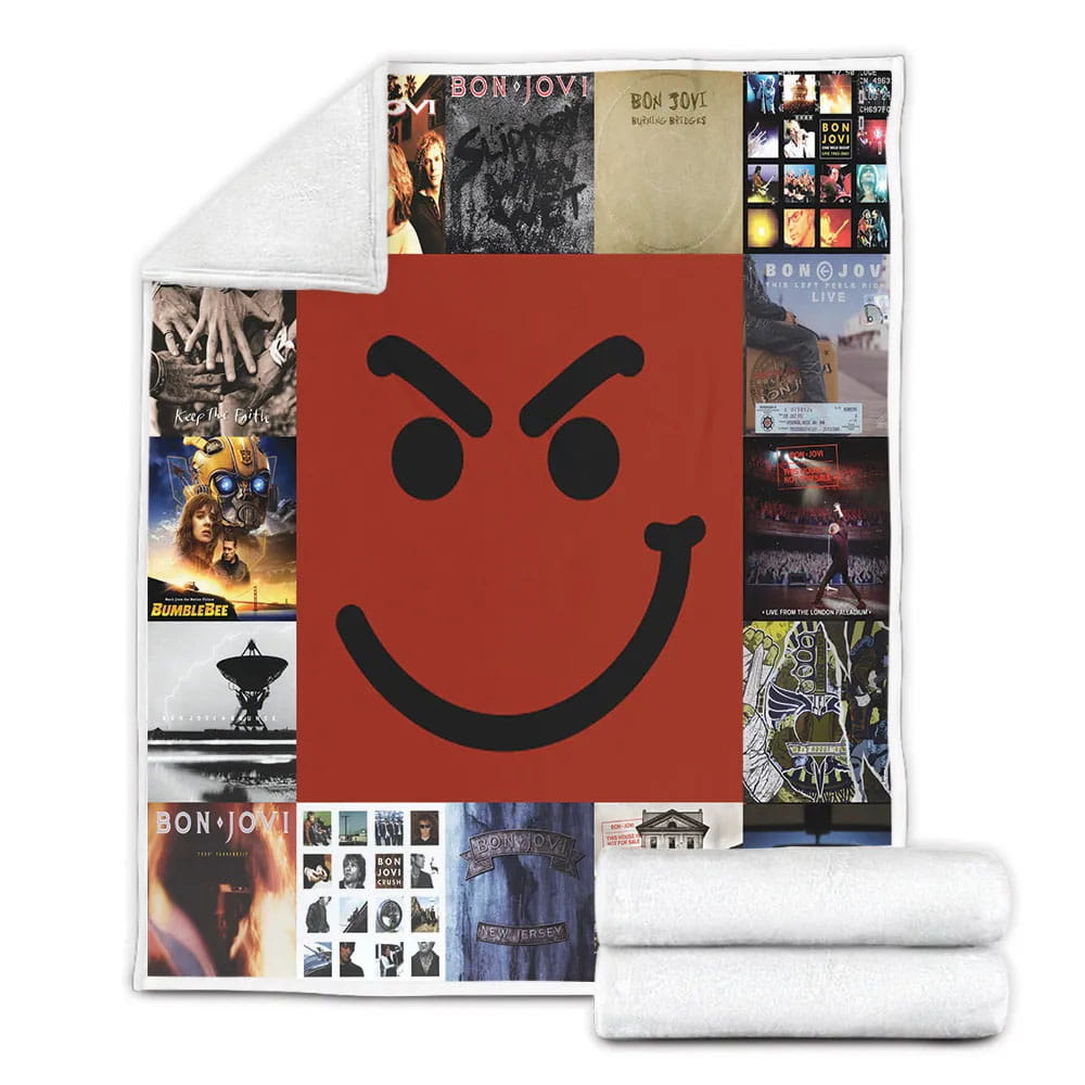 Bon Jovi Fleece Blanket Gift For Wifeband