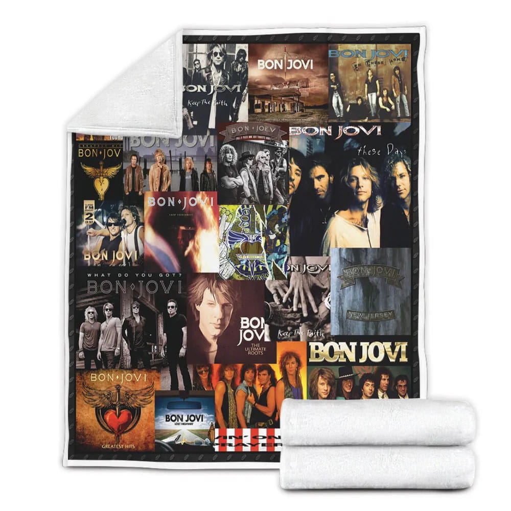 Bon Jovi Al Fleece Blanket Gift For