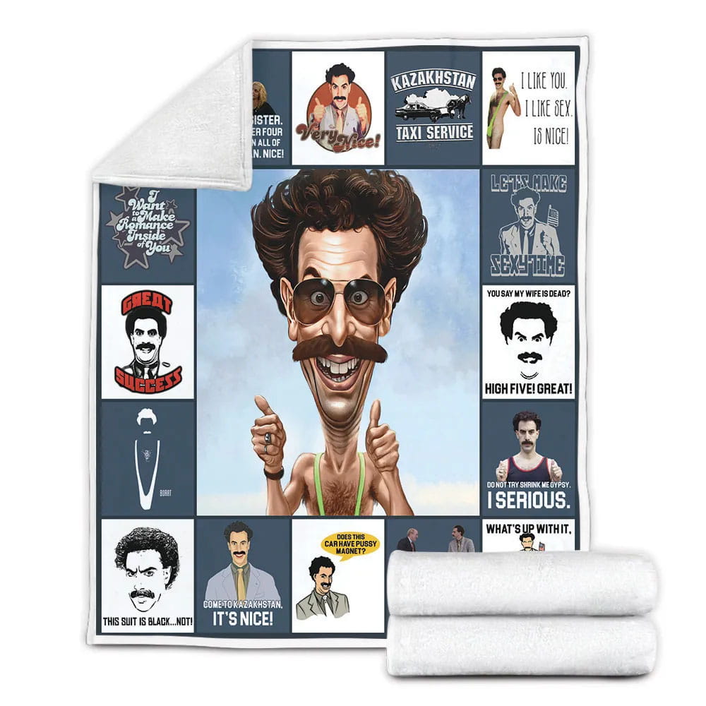 Borat Fleece Blanket Gift For