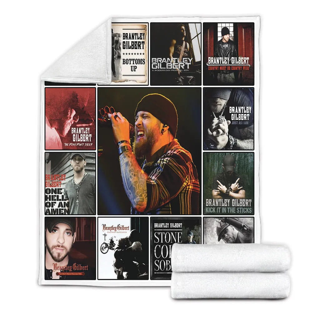 Brantley Gilbert Fleece Blanket Gift For