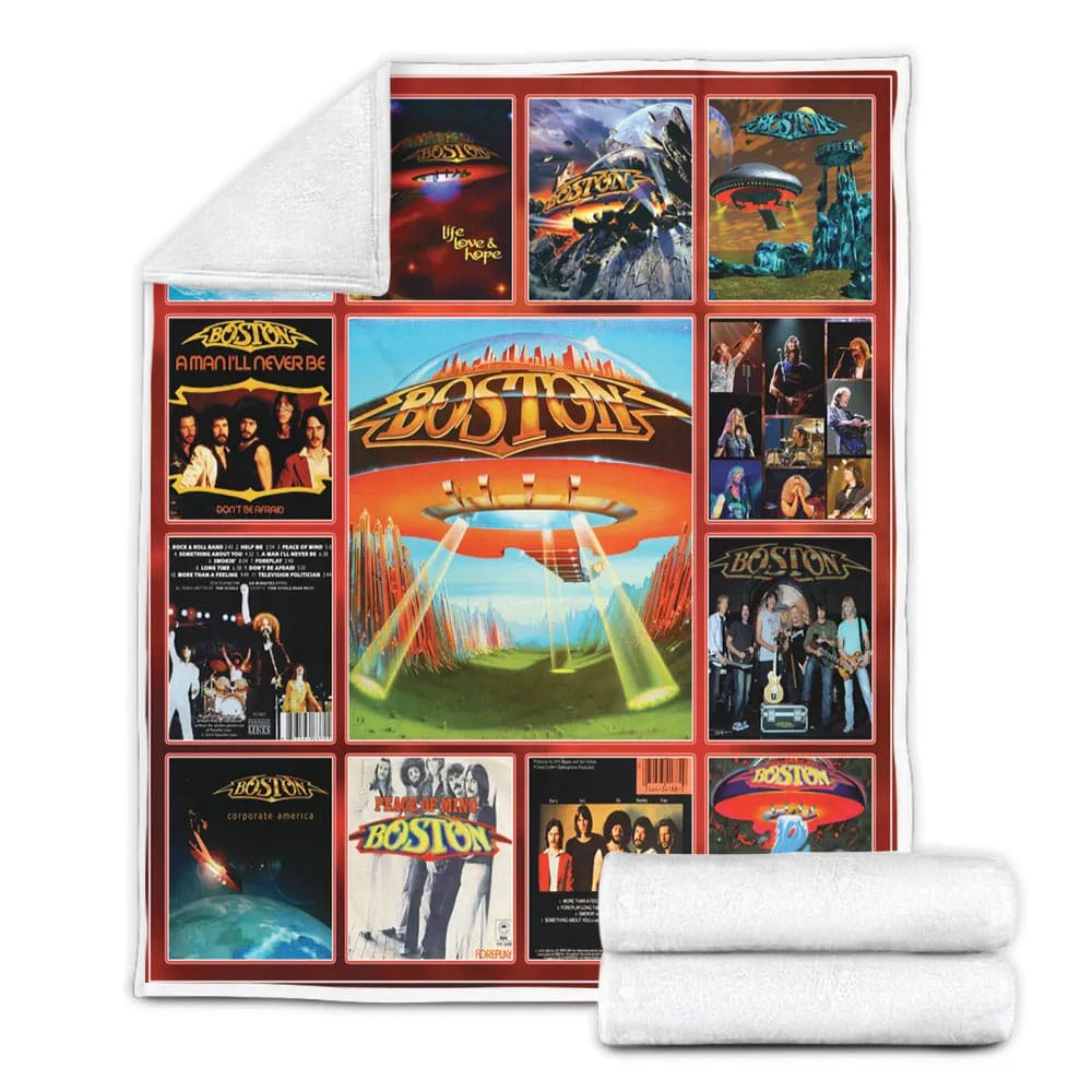 Boston Band Fleece Blanket Gift For