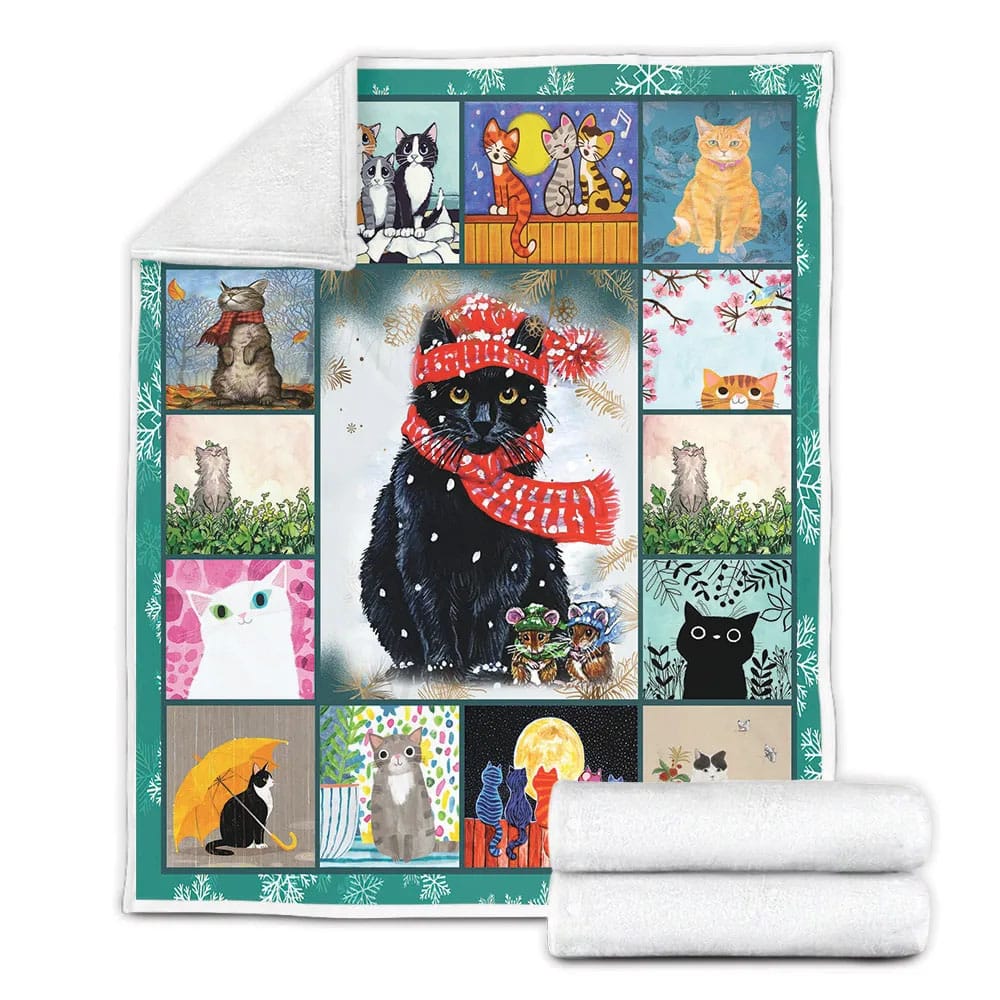 Bombay Cat C Fleece Blankherpa Blanket