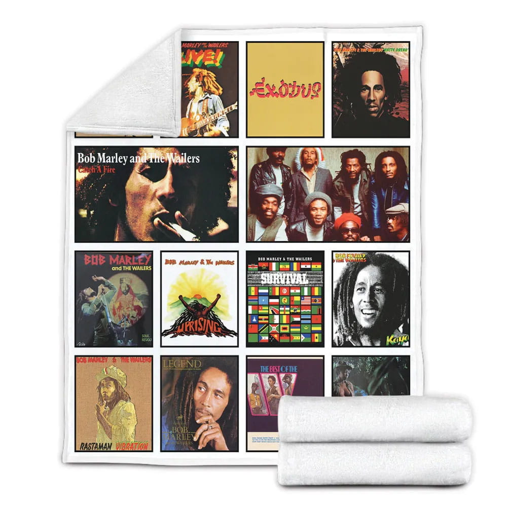 Bob Marley Fleece Blanket Gift For