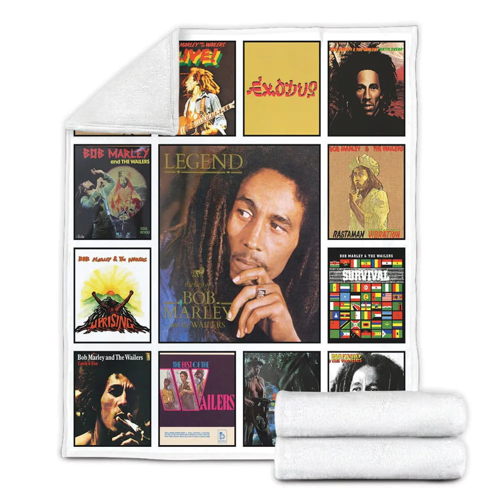 Bob Marley Fleece Blanket Gift For Wifeband