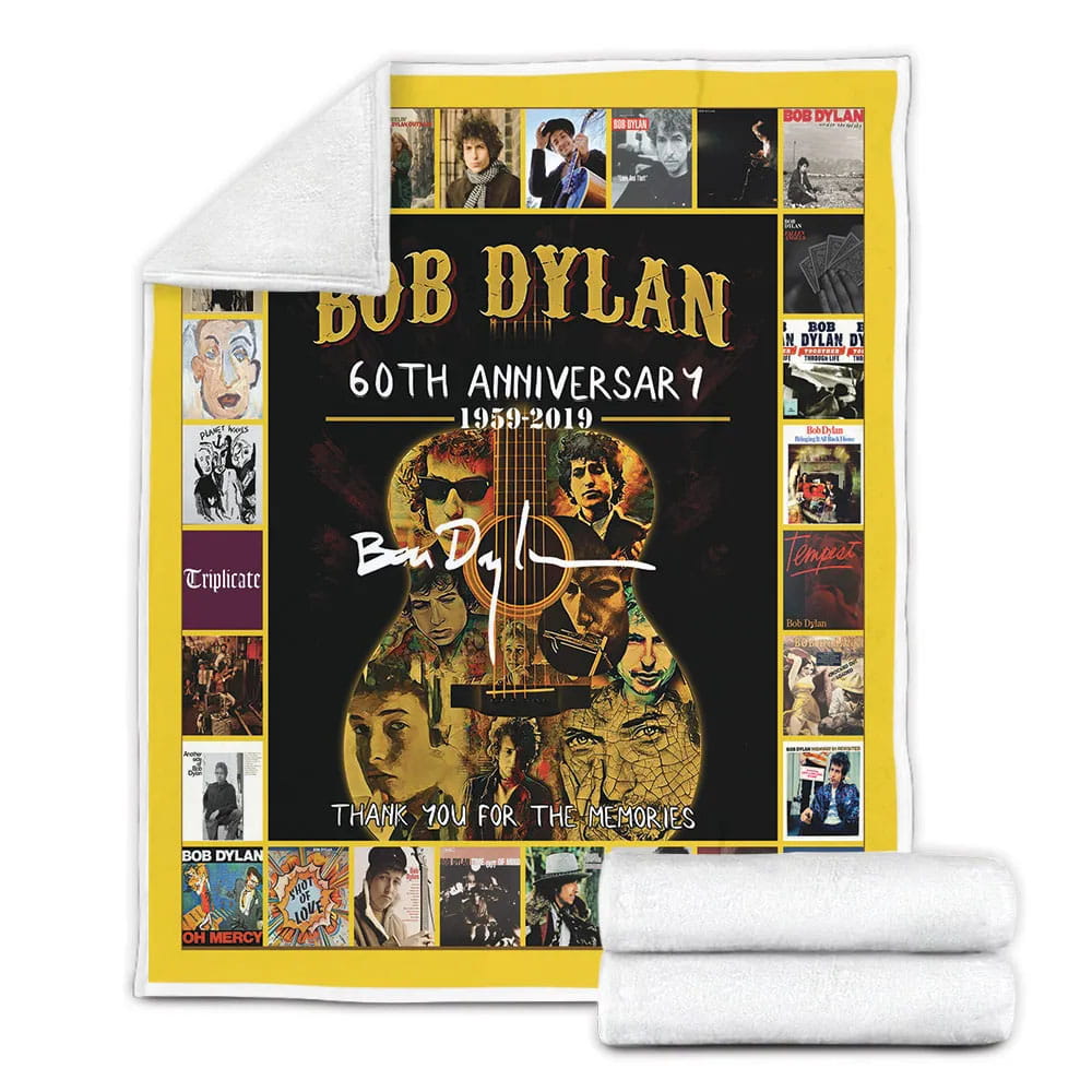 Bob Dylan Fleece Blanket Gift For