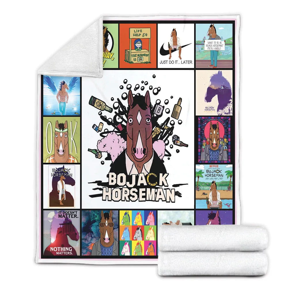 Bojack eman Fleece Blanket Gift For