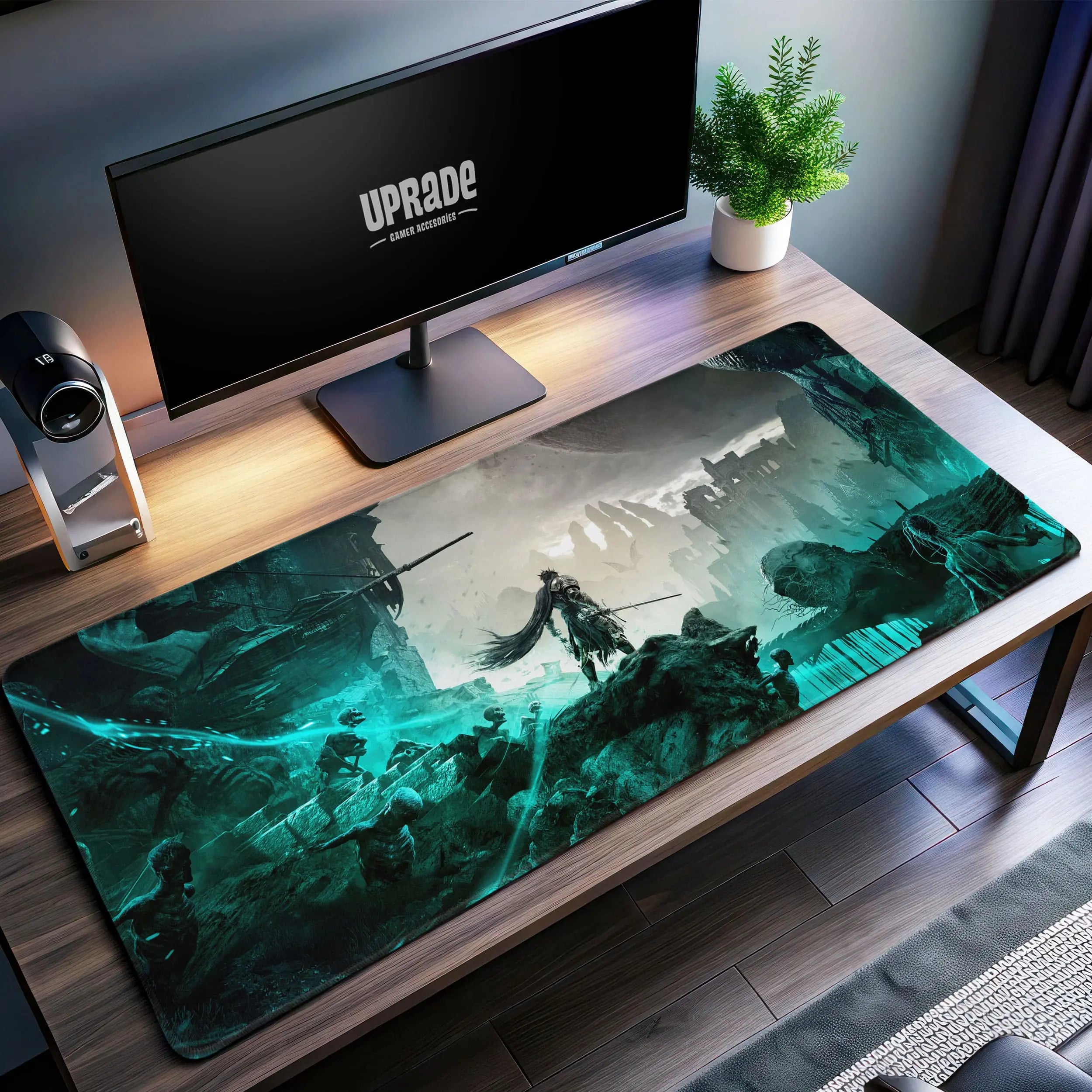 Allleftout Lords Of The Fallen Apocalypse Desk Mat, Dark Fantasy Mouse Pad