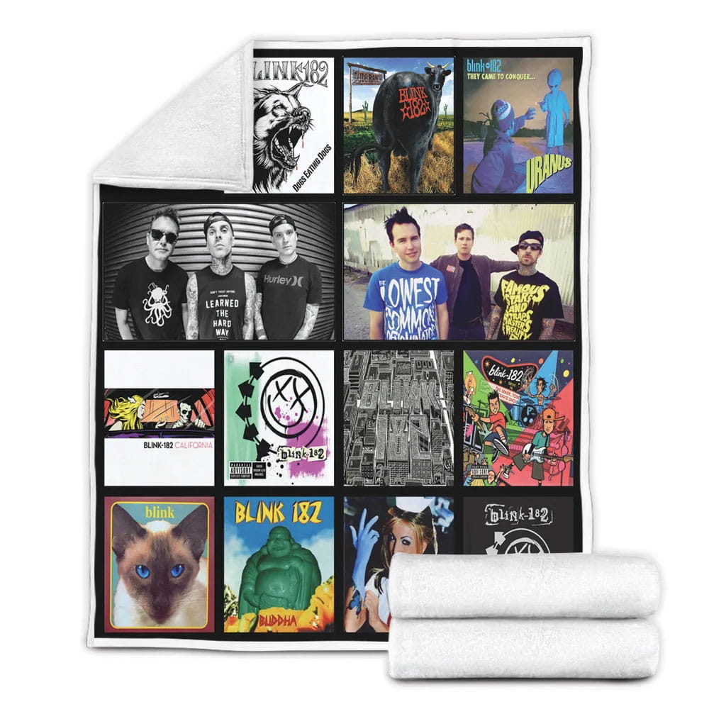 Blink-182 Fleece Blanket Gift For Mot Day Fat Day