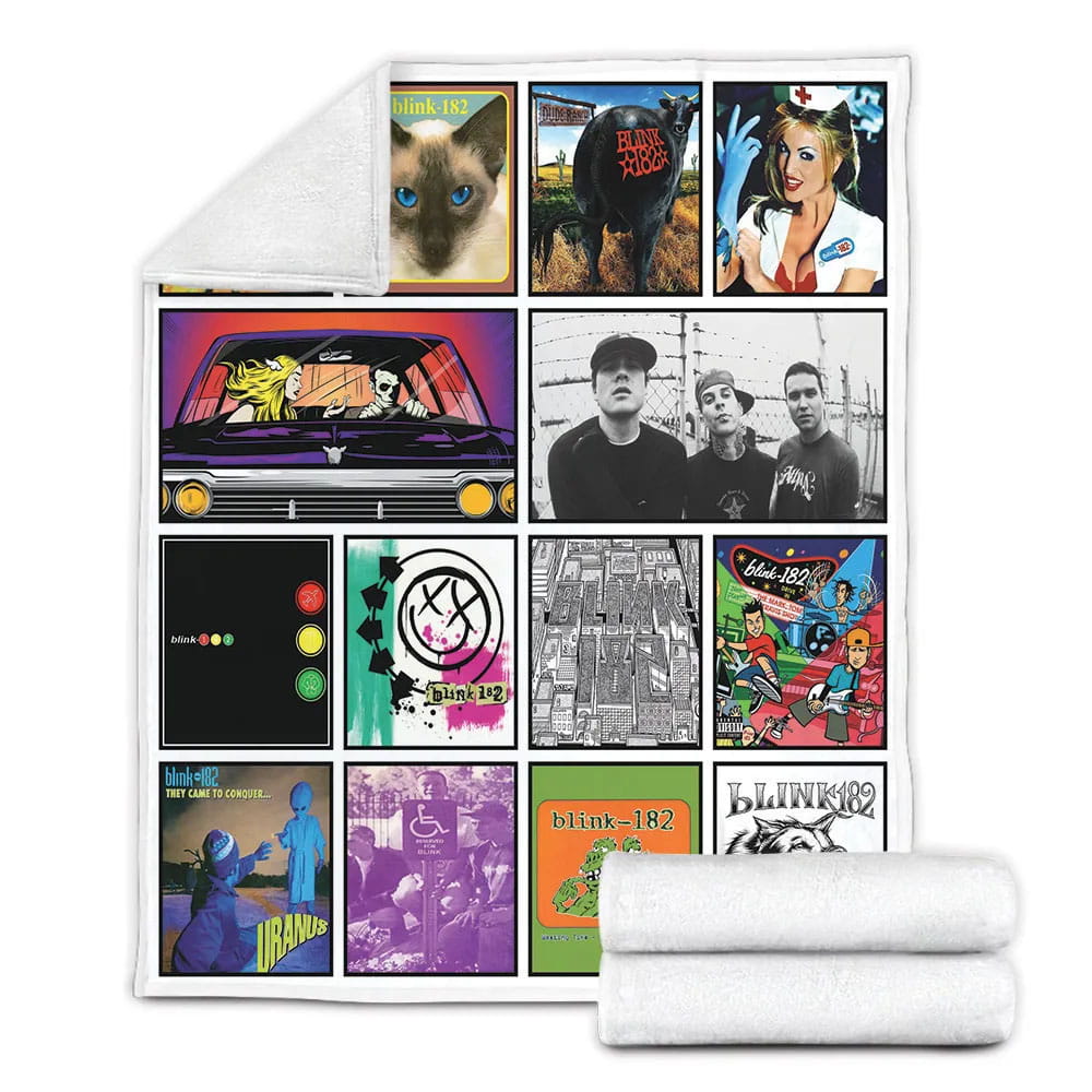 Blink 182 Fleece Blanket Gift For Wifeband