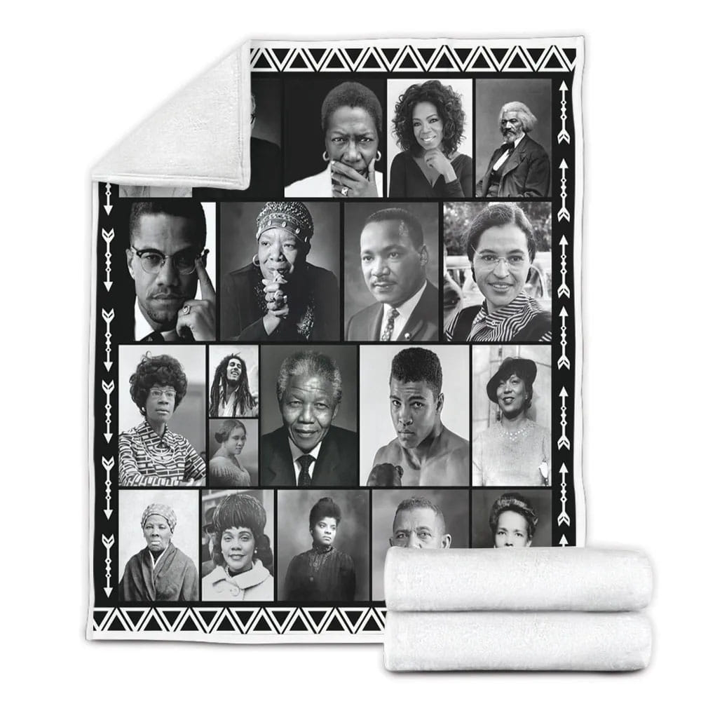 Blacktory Month He Fleece Blanket Gift For Mot Day Fat Day