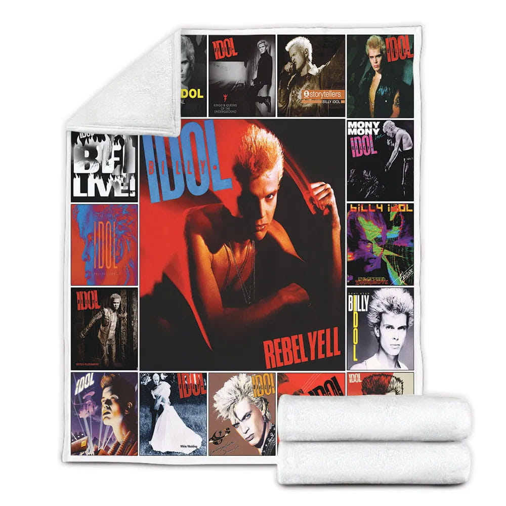 Billy Idol Fleece Blanket Gift For