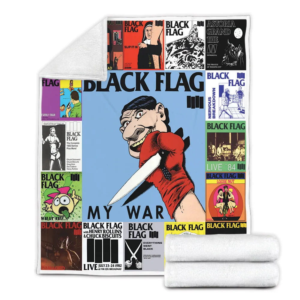 Black Flag Fleece Blanket Gift For