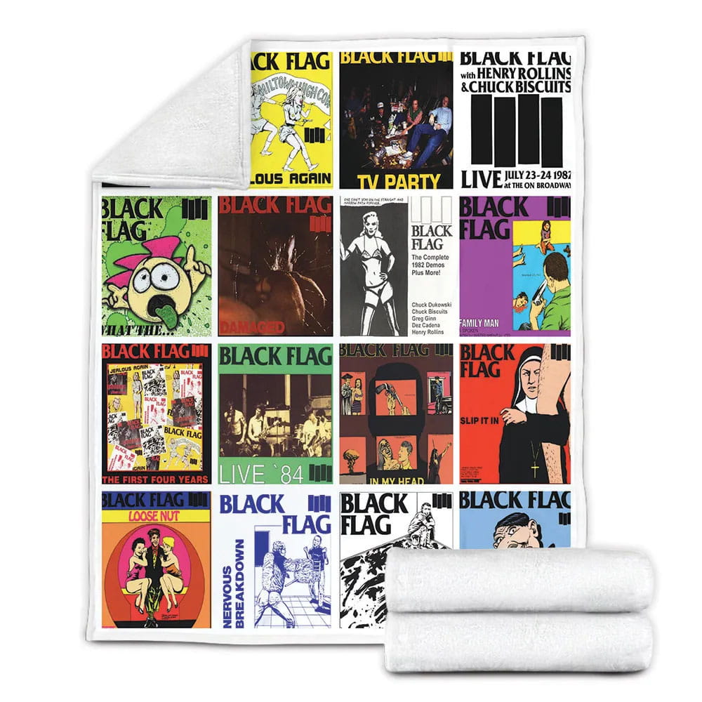 Black Flag Fleece Blanket Gift For Wifeband