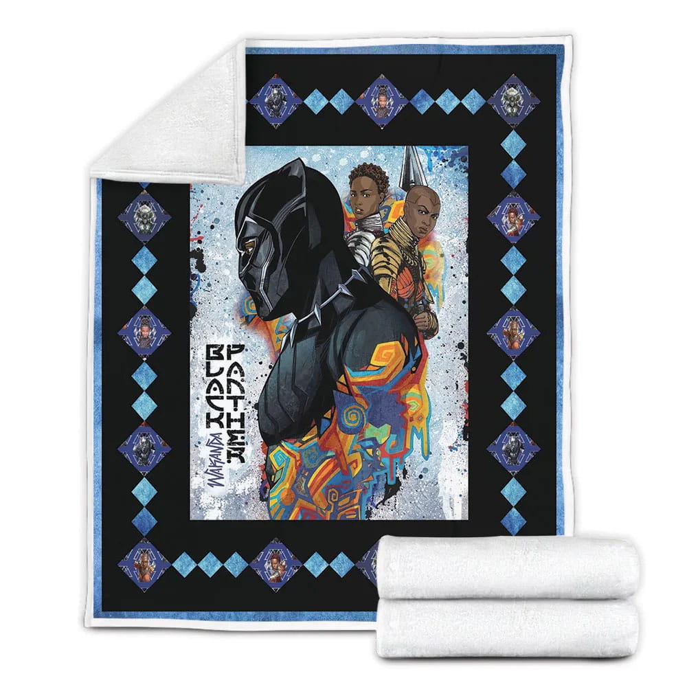Black Panther Fleece Blanket Gift For