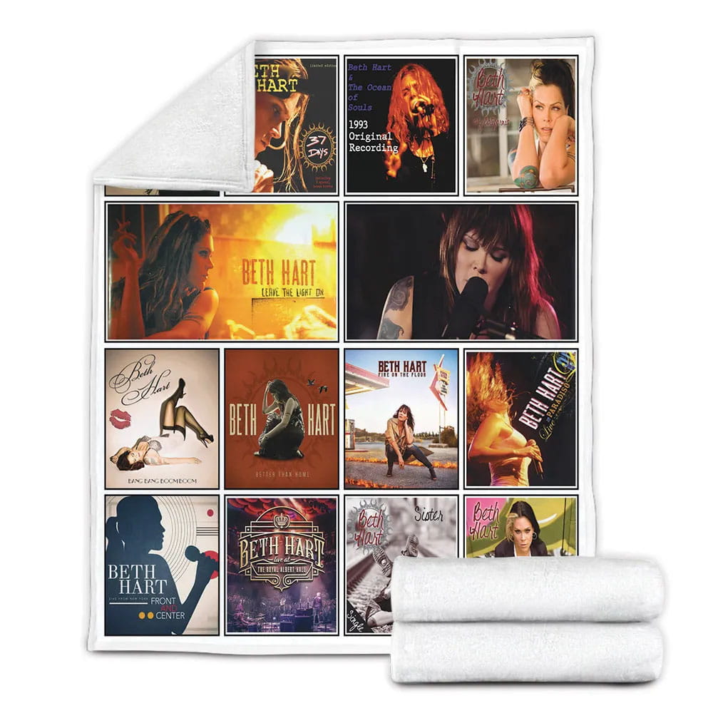 Beth Hart Fleece Blanket Gift For Mot Day Fat Day