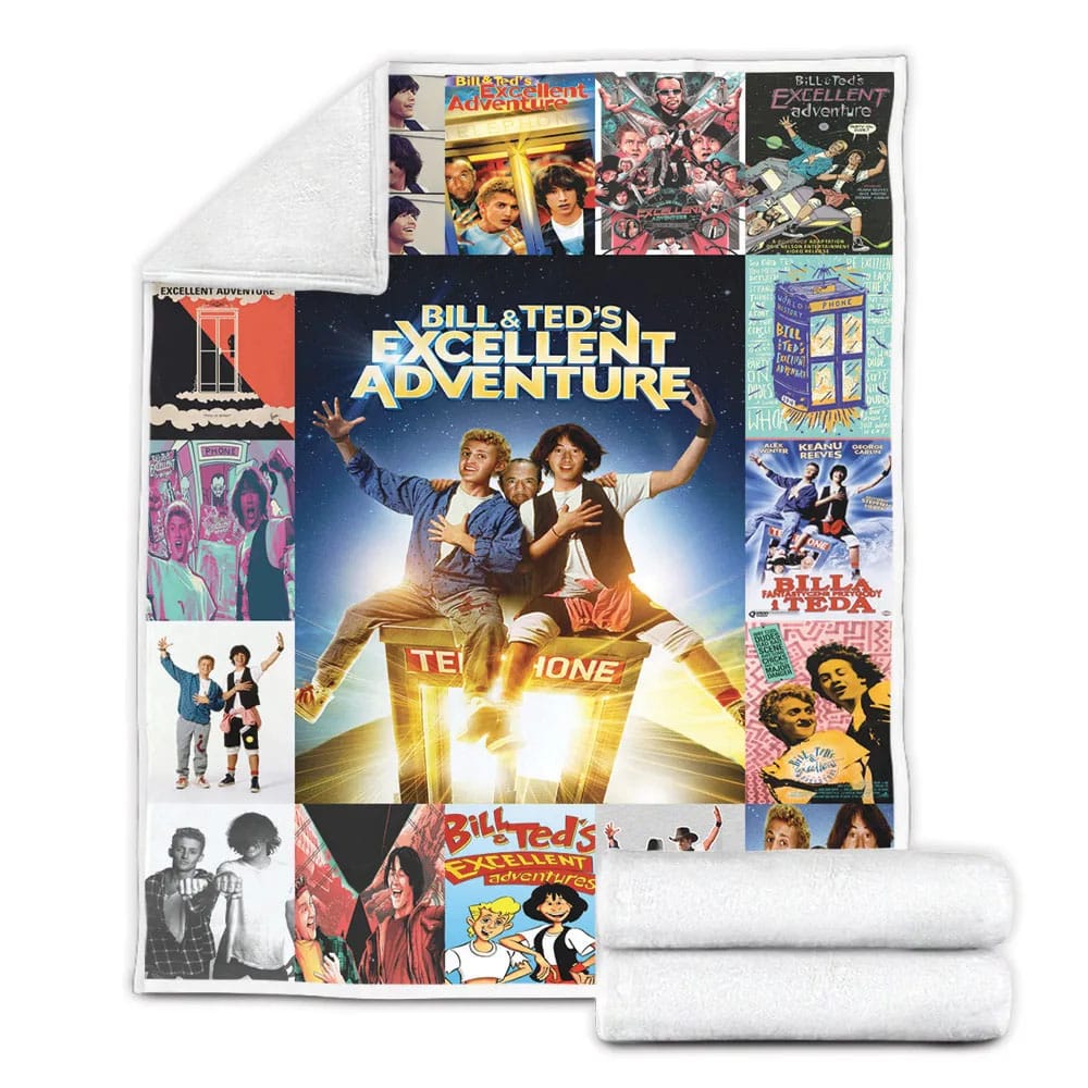 Bill & Excellent Adventure Fleece Blanket Gift For