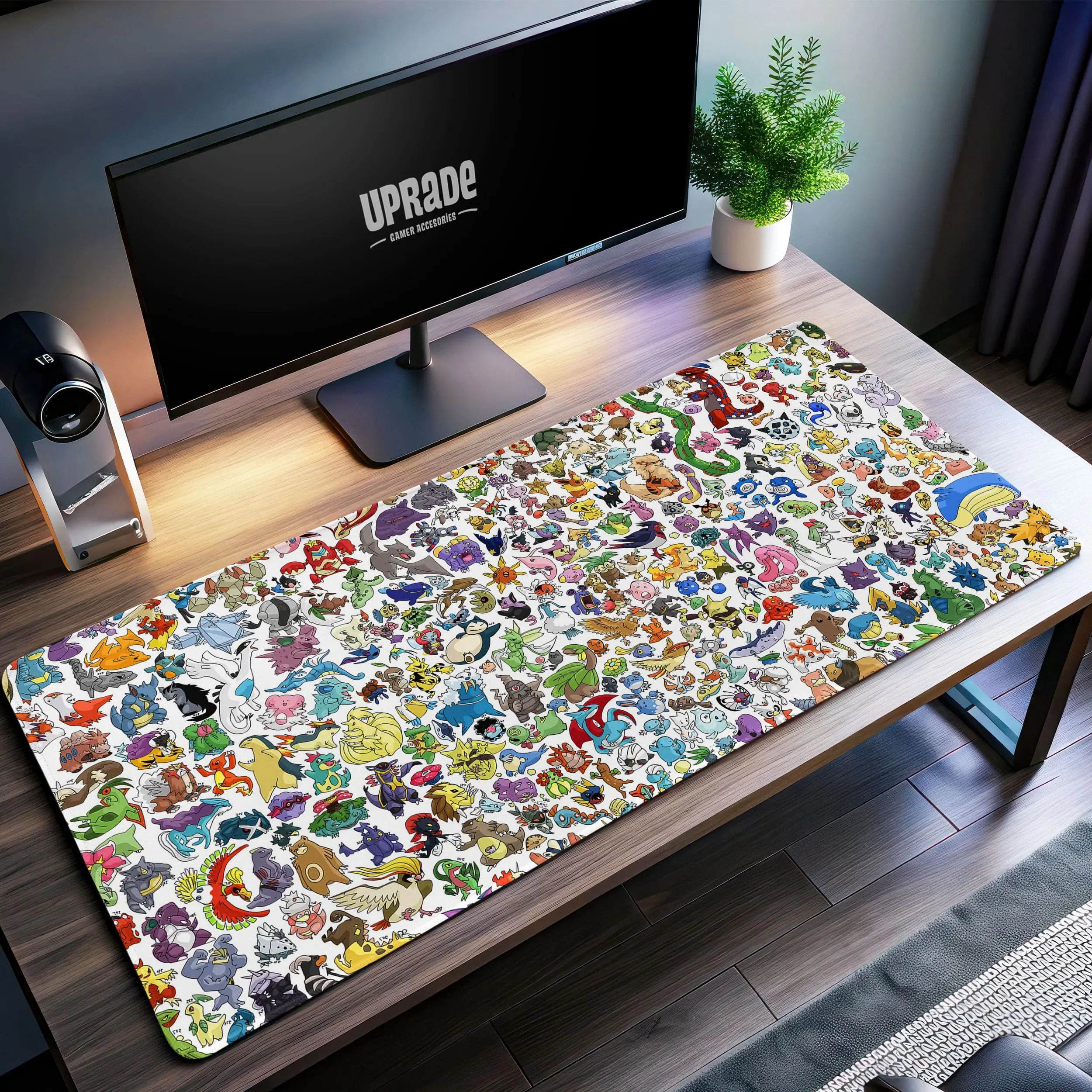 Allleftout PokMon All-Stars Desk Mat, Ultimate PokMon Mouse Pad
