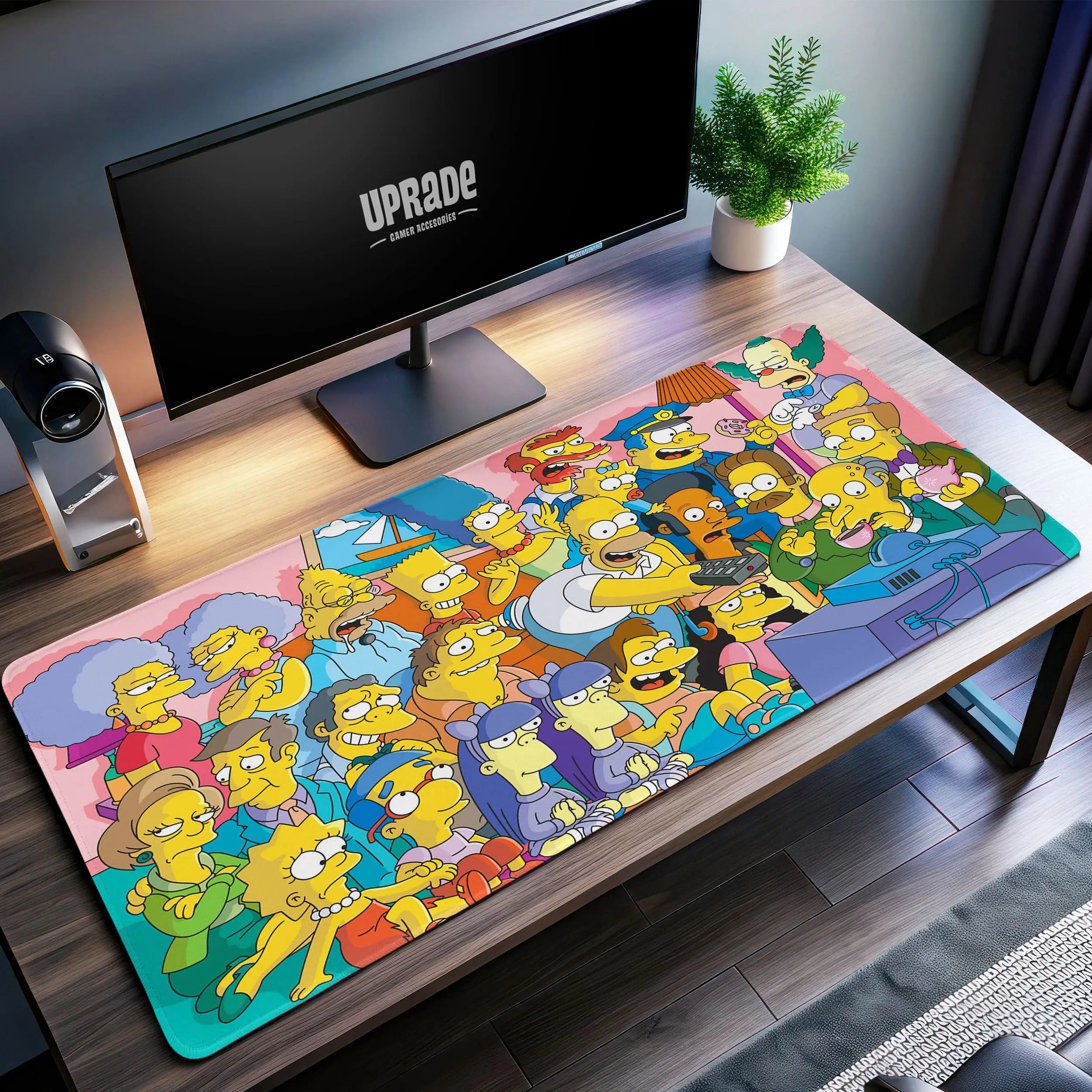 Allleftout Simpsons Family And Friends Desk Mat, Springfield Mouse Pad