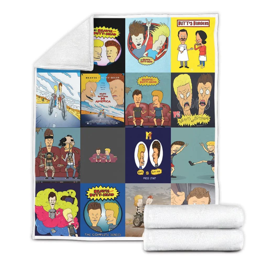 Be And Butt-Head Fleece Blankherpa Blanket