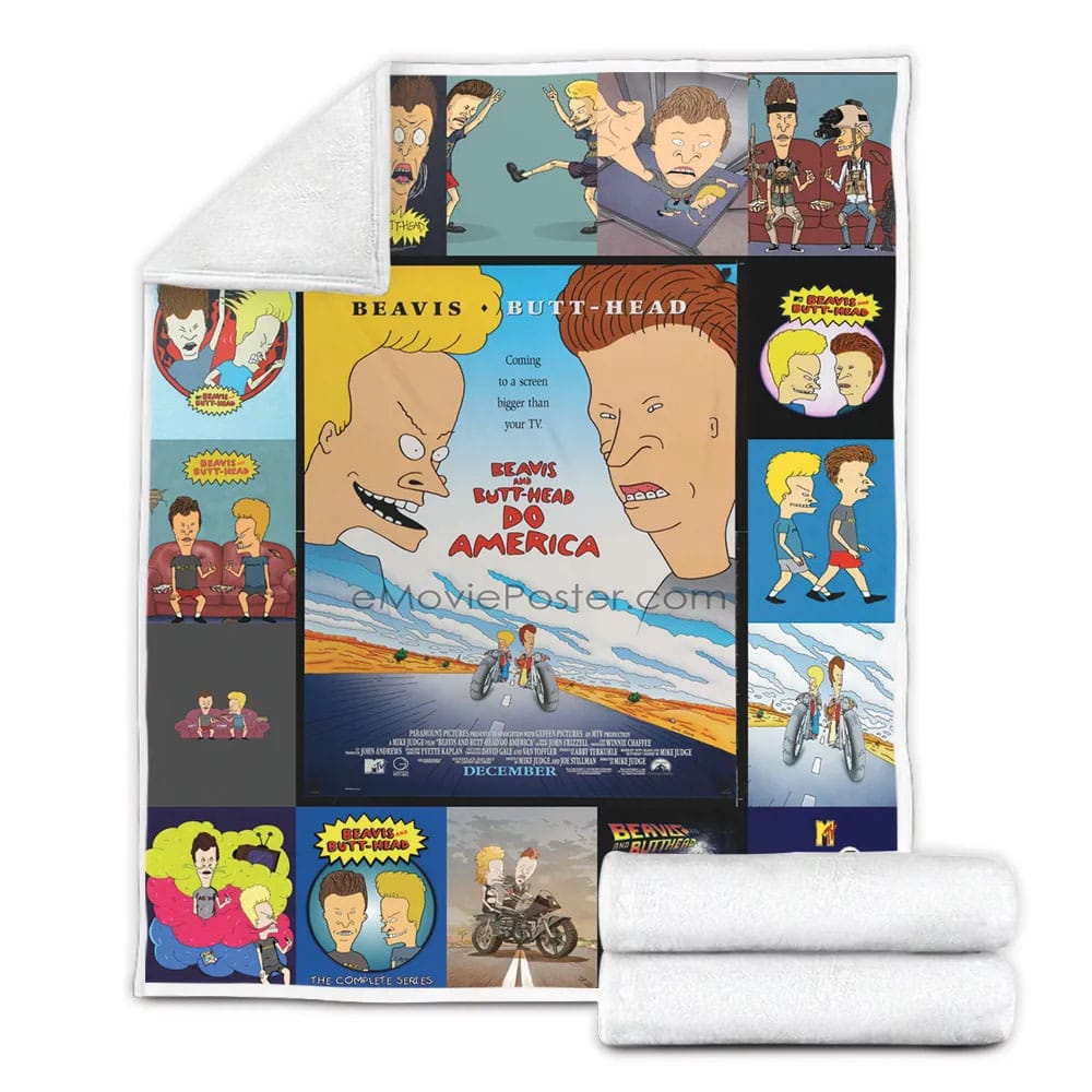 Be And Butt-Head Fleece Blanket Gift For