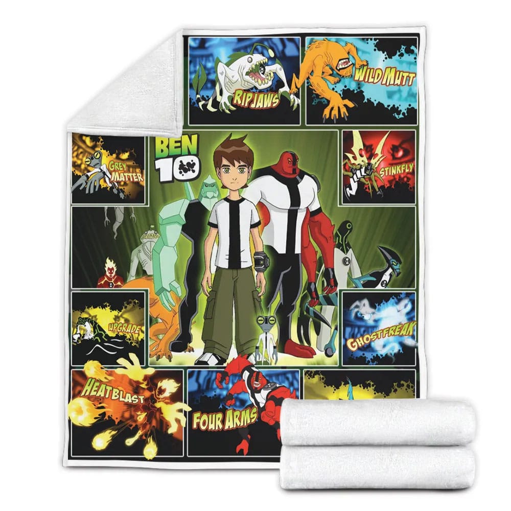 Ben 10 Fleece Blanket Gift For