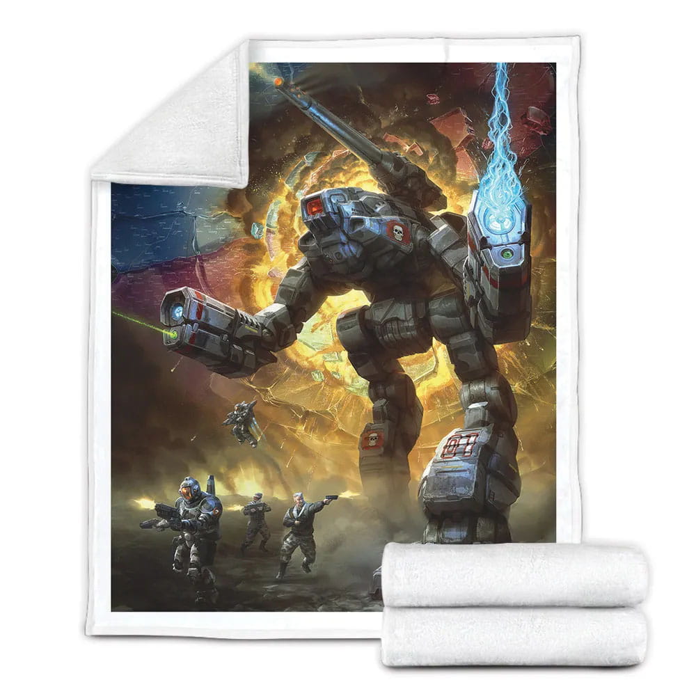 Battletech Fleece Blanket Gift For