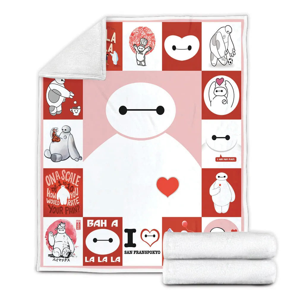 Baymax Fleece Blanket Gift For Mot Day Fat Day