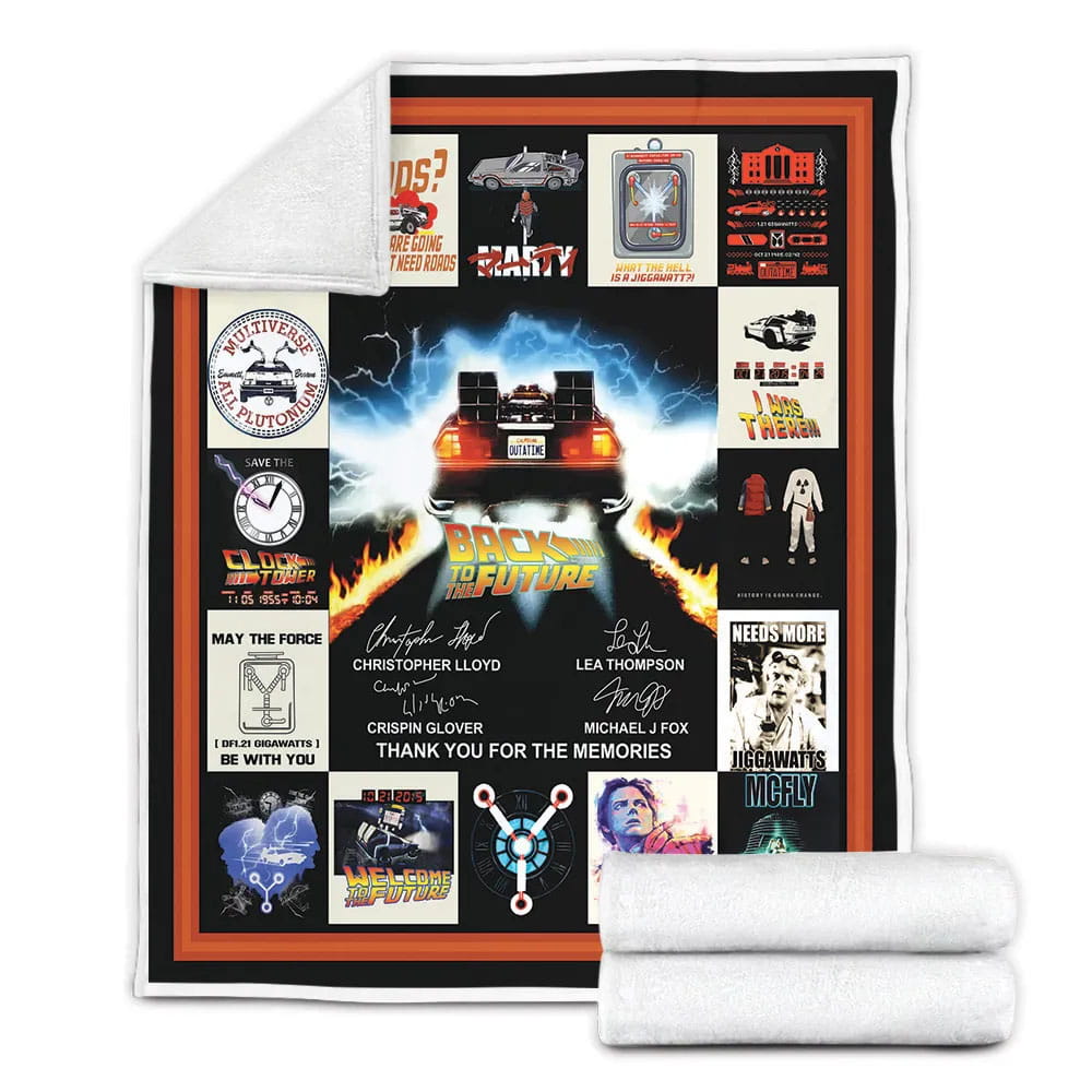 Back To The Future Fleece Blankherpa Blanket