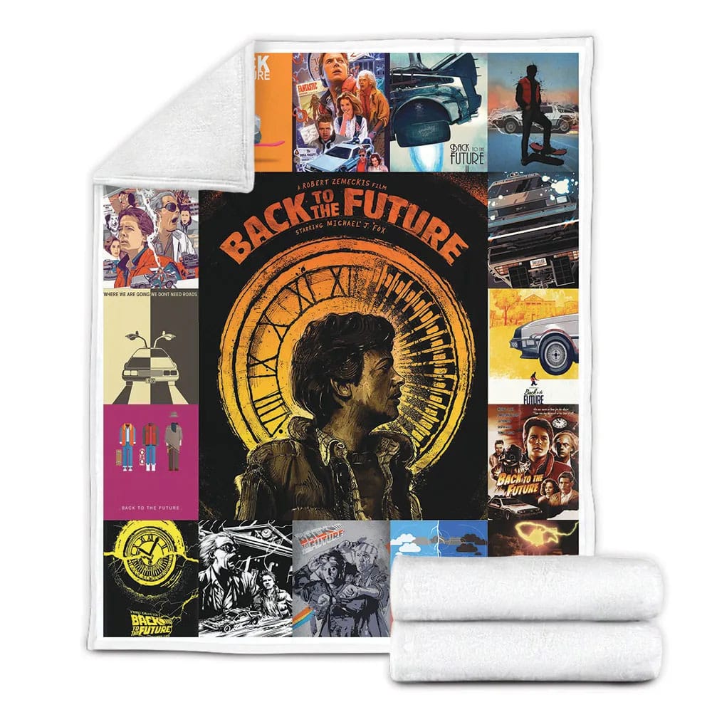 Back To The Future Fleece Blanket Gift For Wifeband