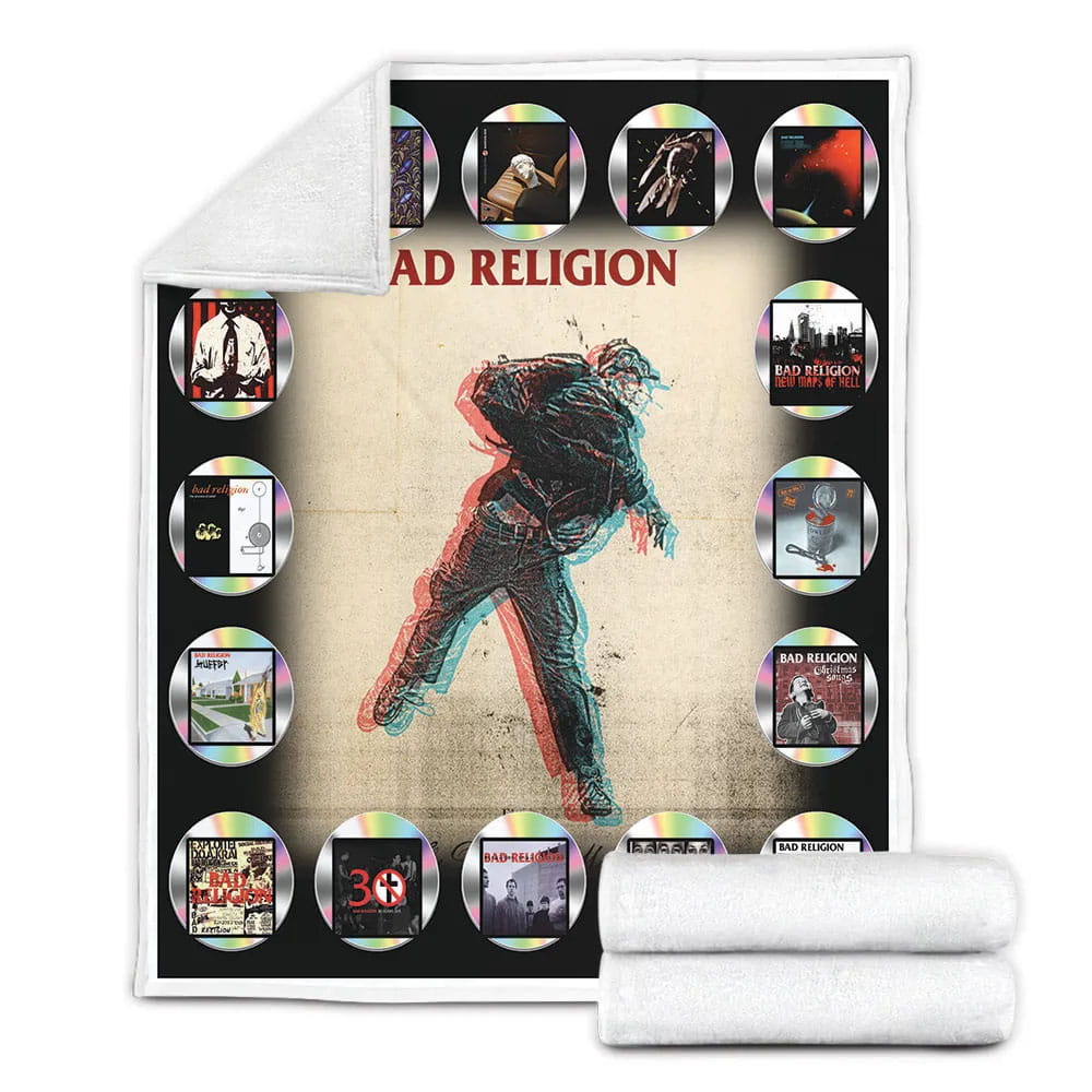 Bad Religion Fleece Blanket Gift For